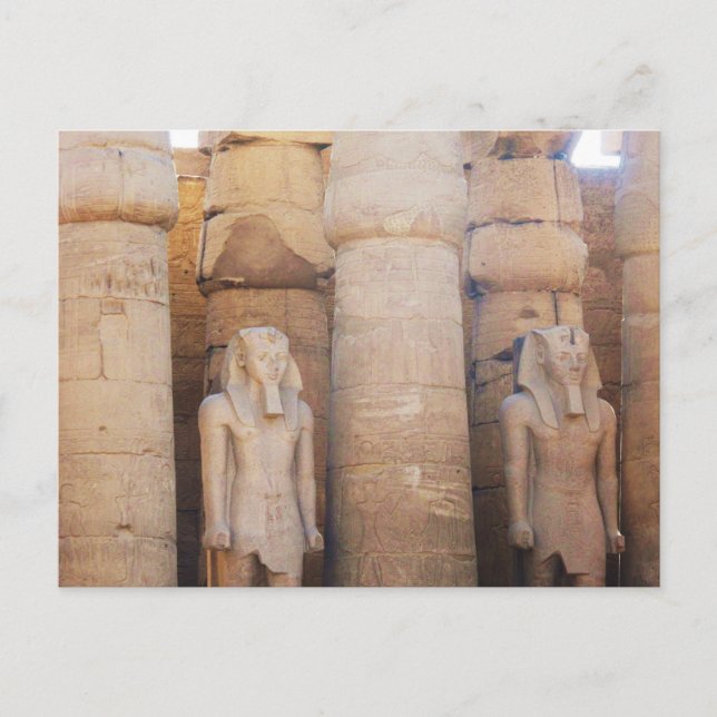 Carte Postale Statue du Pharaon Ramses II, Temple de Louxor (Devant)