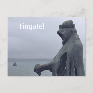 Carte Postale Statue du roi Arthur au château de Tintagel