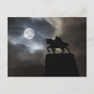 Carte Postale Statue du roi Kralja Tomislava en silhouette