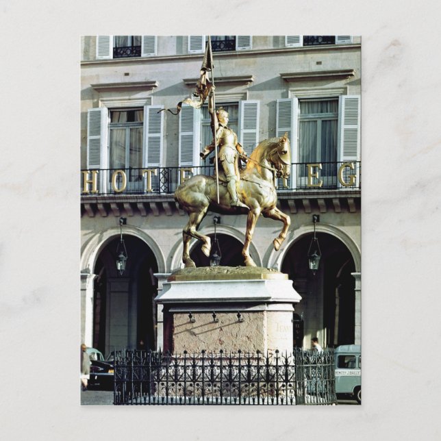 Carte Postale Statue équestre de Jeanne d'Arc (Devant)