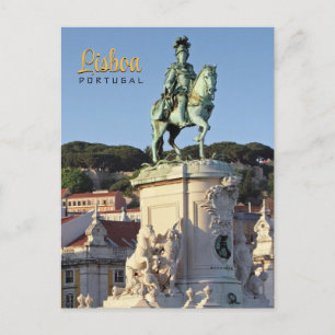 Carte Postale Statue équestre du roi José I, Lisbonne