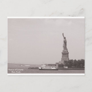 Carte Postale Statue vintage de la Liberté New York
