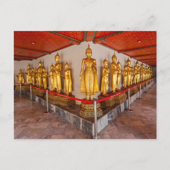 Carte Postale Statues à Wat Pho à Bangkok Thaïlande (Devant)
