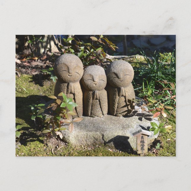 Carte Postale Statues de Jizo : Temple de Hase, Japon (Devant)