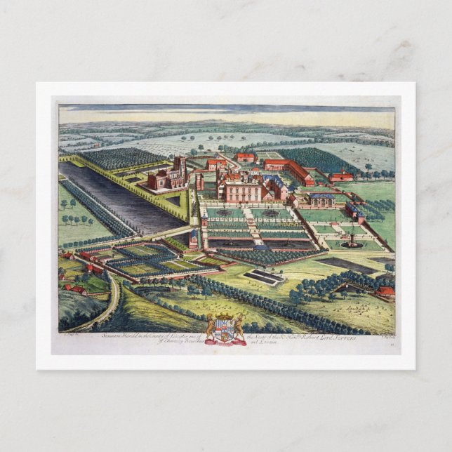 Carte Postale Staunton Harold dans le comté de Leicester engrave (Devant)