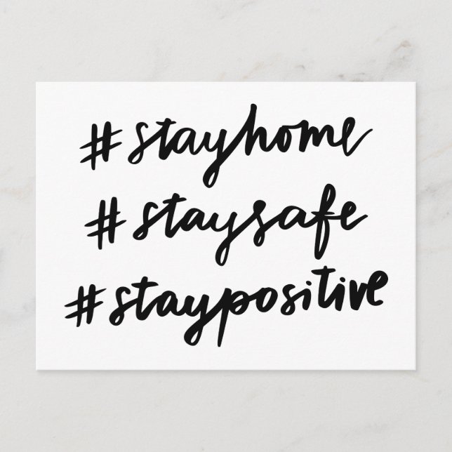 Carte Postale #stayhome #staysafe #staypositive #stayhome (Devant)