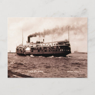 Carte Postale Steamer "Ville d'Érié" Cleveland et Buffalo Line