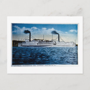Carte Postale Steamers Ticondéroga et Vermont, Burlington, VT