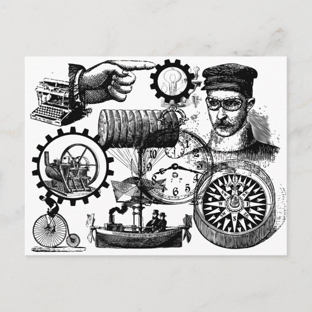 Carte Postale steampunk (Devant)
