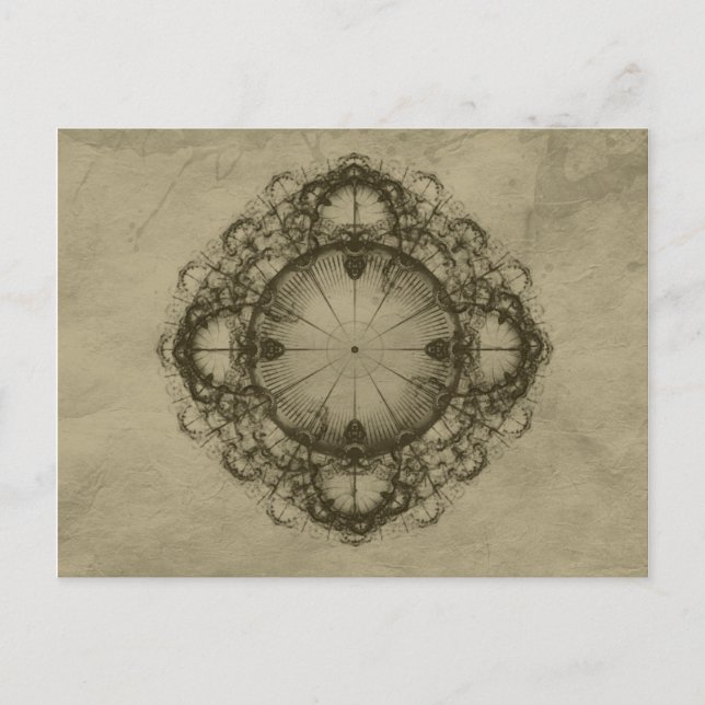 Carte Postale Steampunk Art de design victorien (Devant)