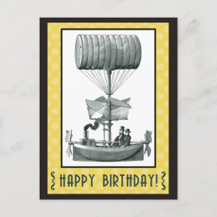 Carte Postale Steampunk Joyeux Anniversaire