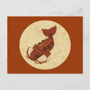 Carte Postale Steampunk Koi