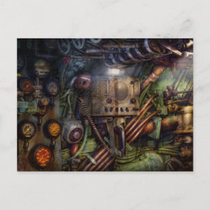 Carte Postale Steampunk - Naval - Station de communication