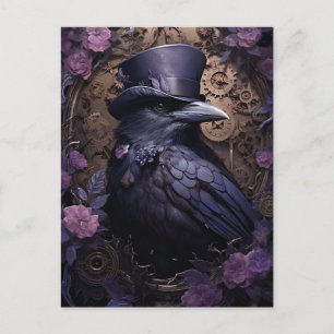 Carte Postale Steampunk Raven