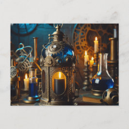 Carte Postale Steampunk Victorian Gothics Laboratoire Lanterne