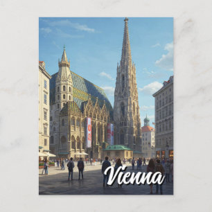 Carte Postale Stephansplatz Vienne Autriche Voyage