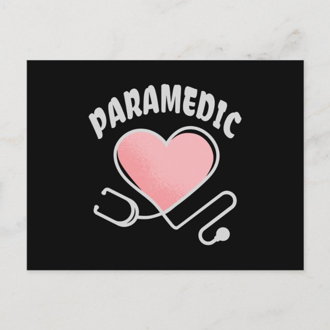 Carte Postale Stethoscope paramétrique avec coeur (Devant)