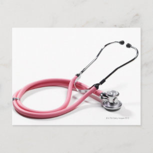Carte Postale Stethoscope rose