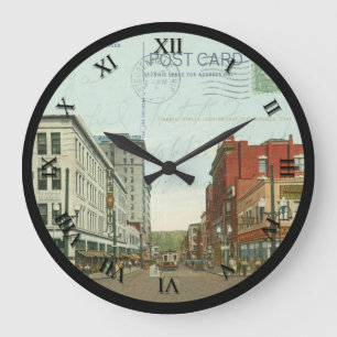Carte postale Steubenville Ohio Horloge - Market S
