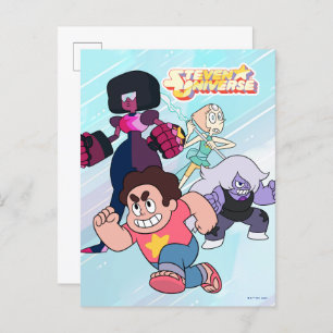 Carte Postale Steven Universe   Crystal Gem Group Action