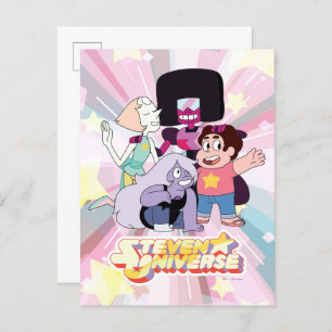 Carte Postale Steven Universe Crystal Gem Group Huddle