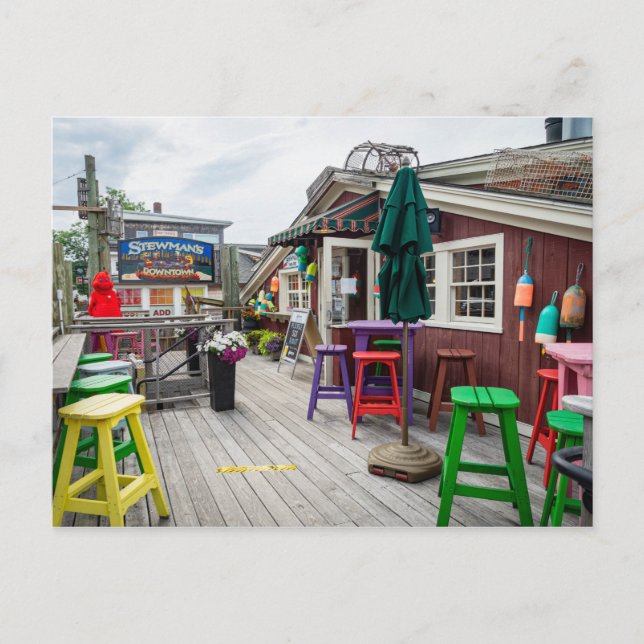 Carte Postale Stewman's Lobster Pound à Bar Harbour, Maine (Devant)