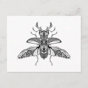 Carte Postale Stg-Beetle psychédélique inspiré