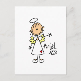 Carte Postale Stick Figure Angel T-shirts et cadeaux