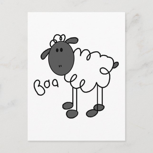 Carte Postale Stick Figure Cheep Tshirts et cadeaux (Devant)