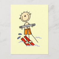 Stick Figure Ski d'eau Tshirts et cadeaux