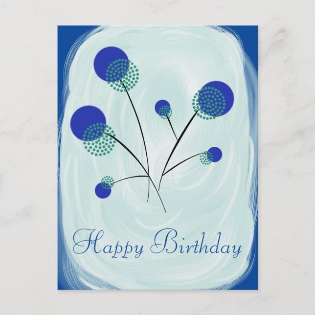 Carte Postale Stilisierte Blumen (Devant)