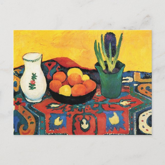 Carte Postale Still Life avec Hyacinthe par August Macke (Devant)