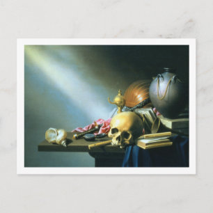 Carte Postale Still Life : Un Allégorie des Vaniités de L humain