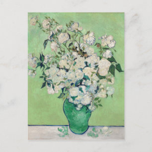 Carte Postale Still Life : Vase avec Rose - Vincent Van Gogh