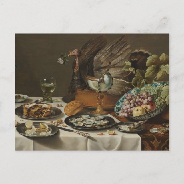 Carte postale "Still Life With Turkey Pie" (Devant)
