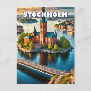 Carte Postale Stockholm, perle scandinave