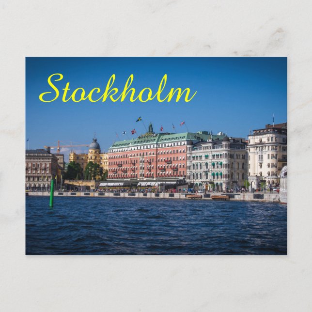 Carte Postale Stockholm Suède (Devant)