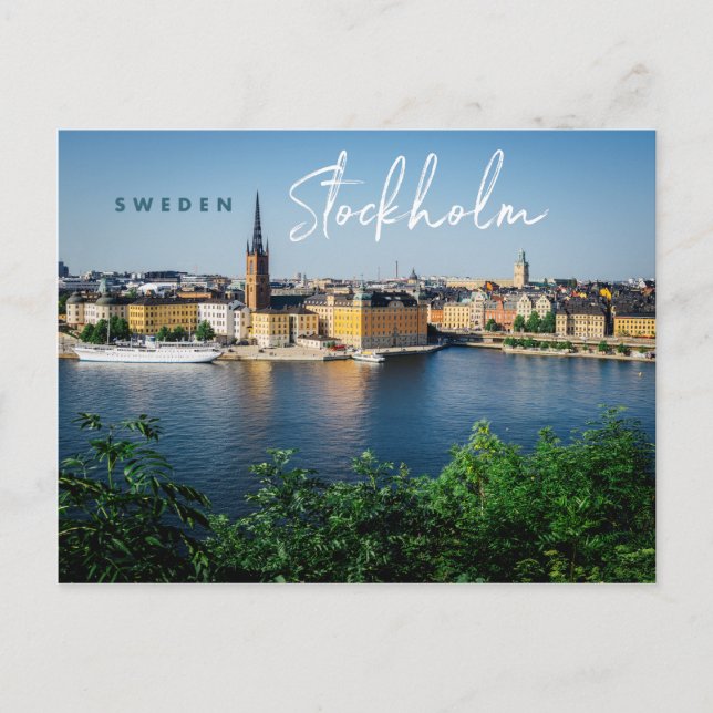Carte Postale Stockholm, Suède (Devant)