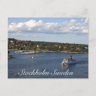 Carte Postale Stockholm Suède Bay