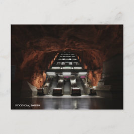 Carte Postale Stockholm Underground I avec nom de ville