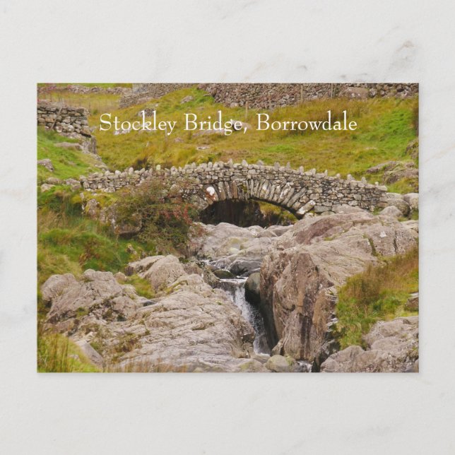 Carte postale Stockley Bridge Borrowdale (Devant)
