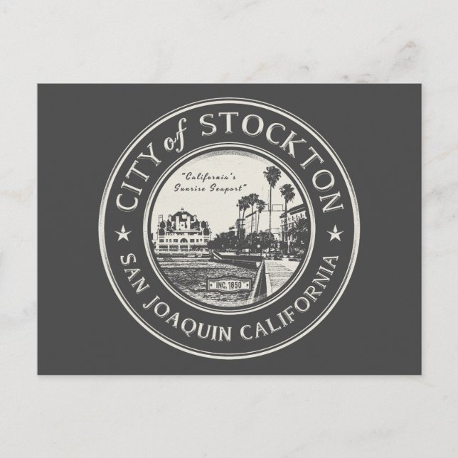 CARTE POSTALE STOCKTON SAN JOAQUIN CALIFORNIE (Devant)
