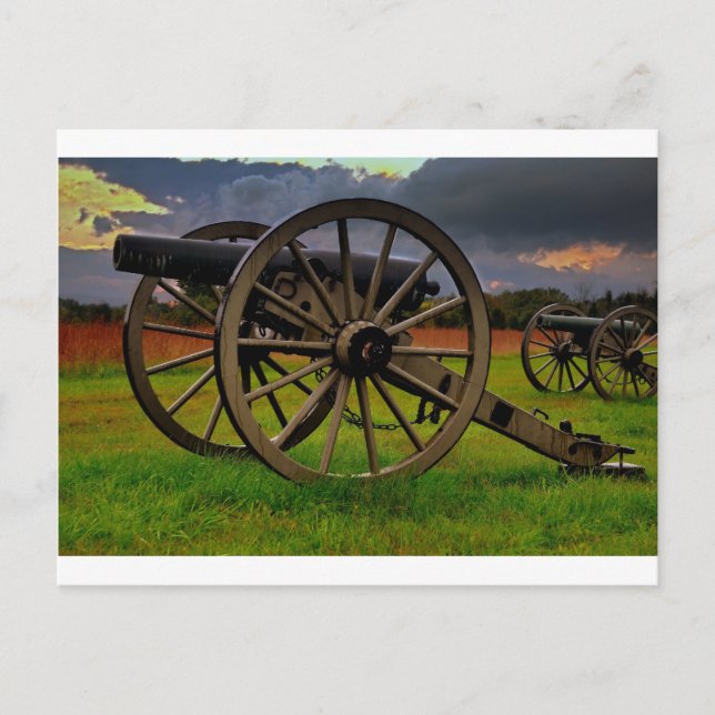 Carte Postale Stom au-dessus du champ de bataille (Devant)