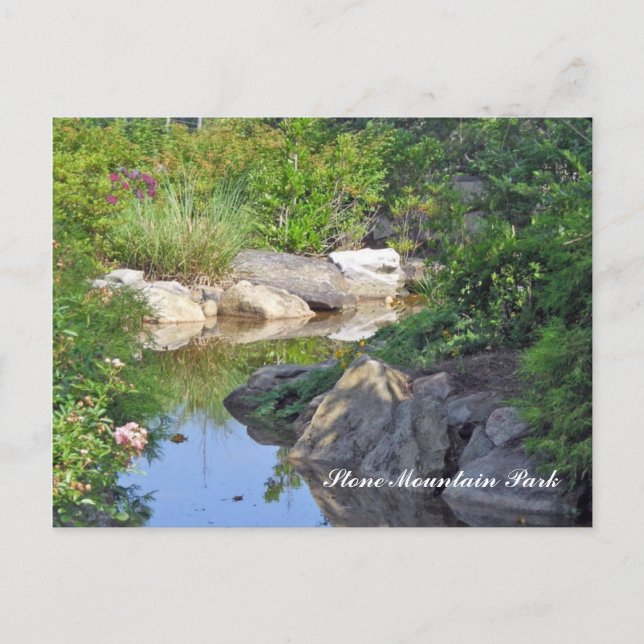 Carte Postale Stone Mountain Park Creek Stone Mountain GA 3 (Devant)