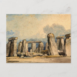 Carte Postale Stonehenge, paysage, peinture