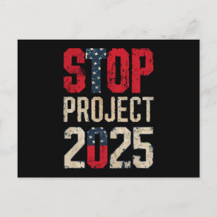 Carte Postale Stop Project 2025 Trump Biden Vintage