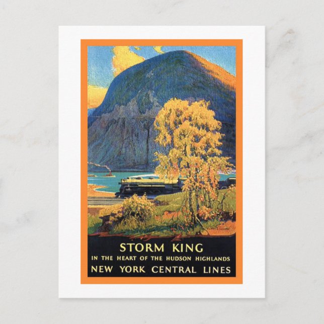 Carte Postale Storm King New York Central Lines (Devant)