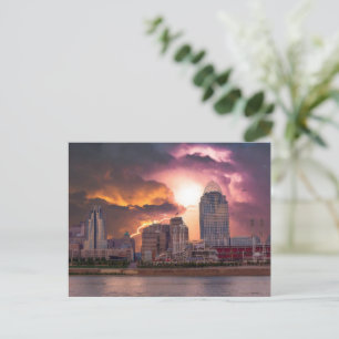 Carte Postale Stormy Cincinnati Great American Ball Park