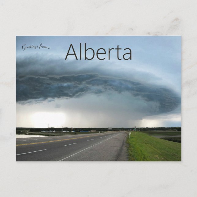 Carte Postale Stormy Weather in Alberta Canada (Devant)