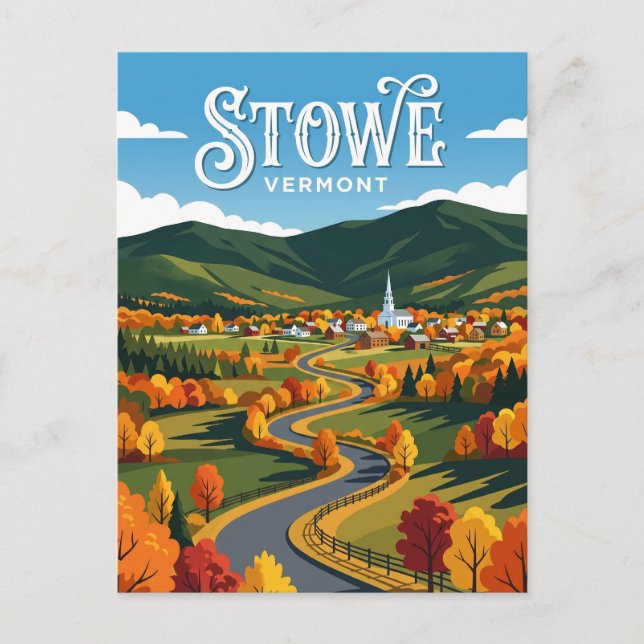 Carte Postale Stowe États-Unis (Devant)